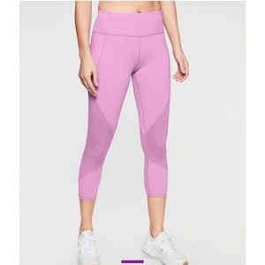 Athleta Violet Mesh Contender Powerlift Leggings